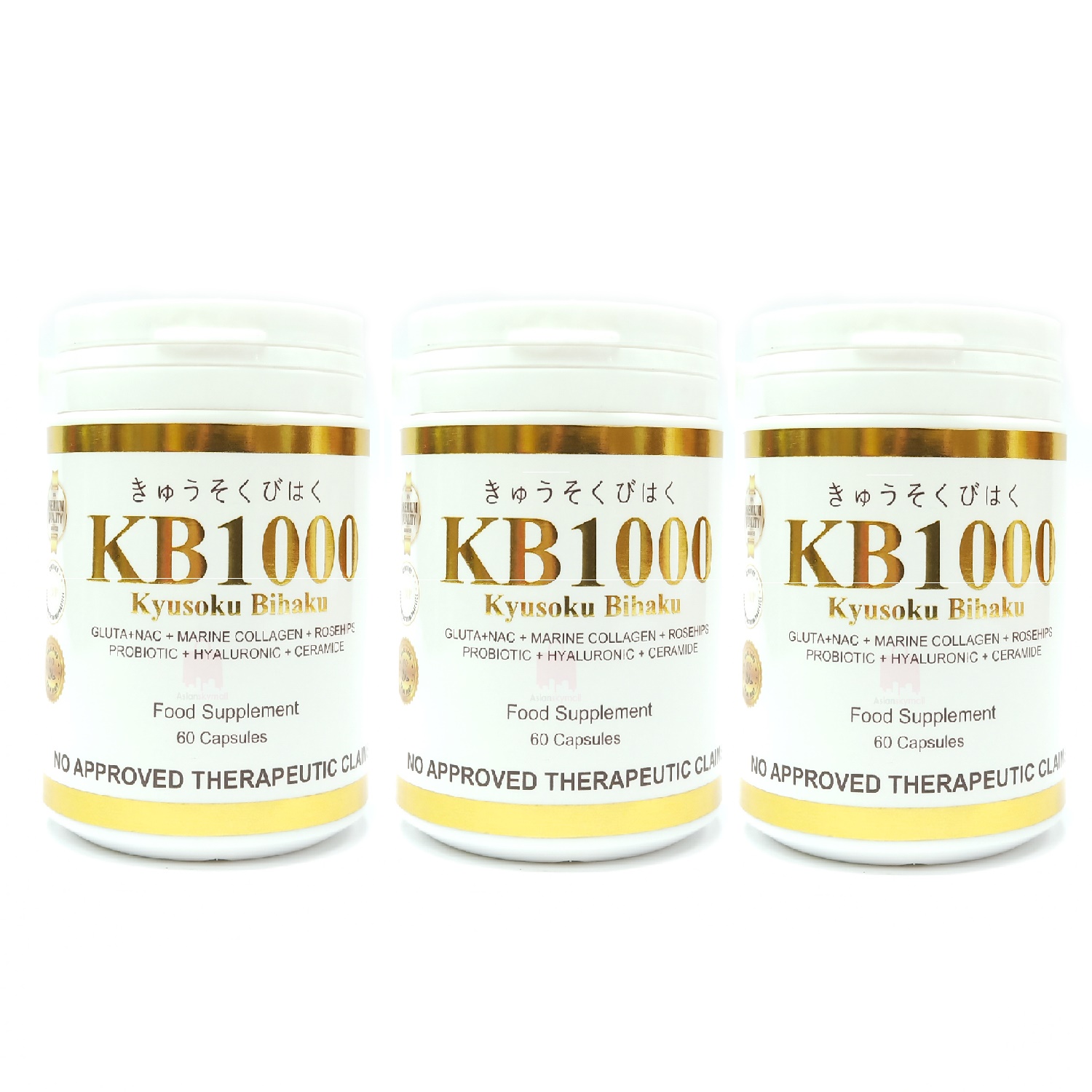 KB1000  Glutathione + Hyaluronic + Ceramide + Probiotics + Berri