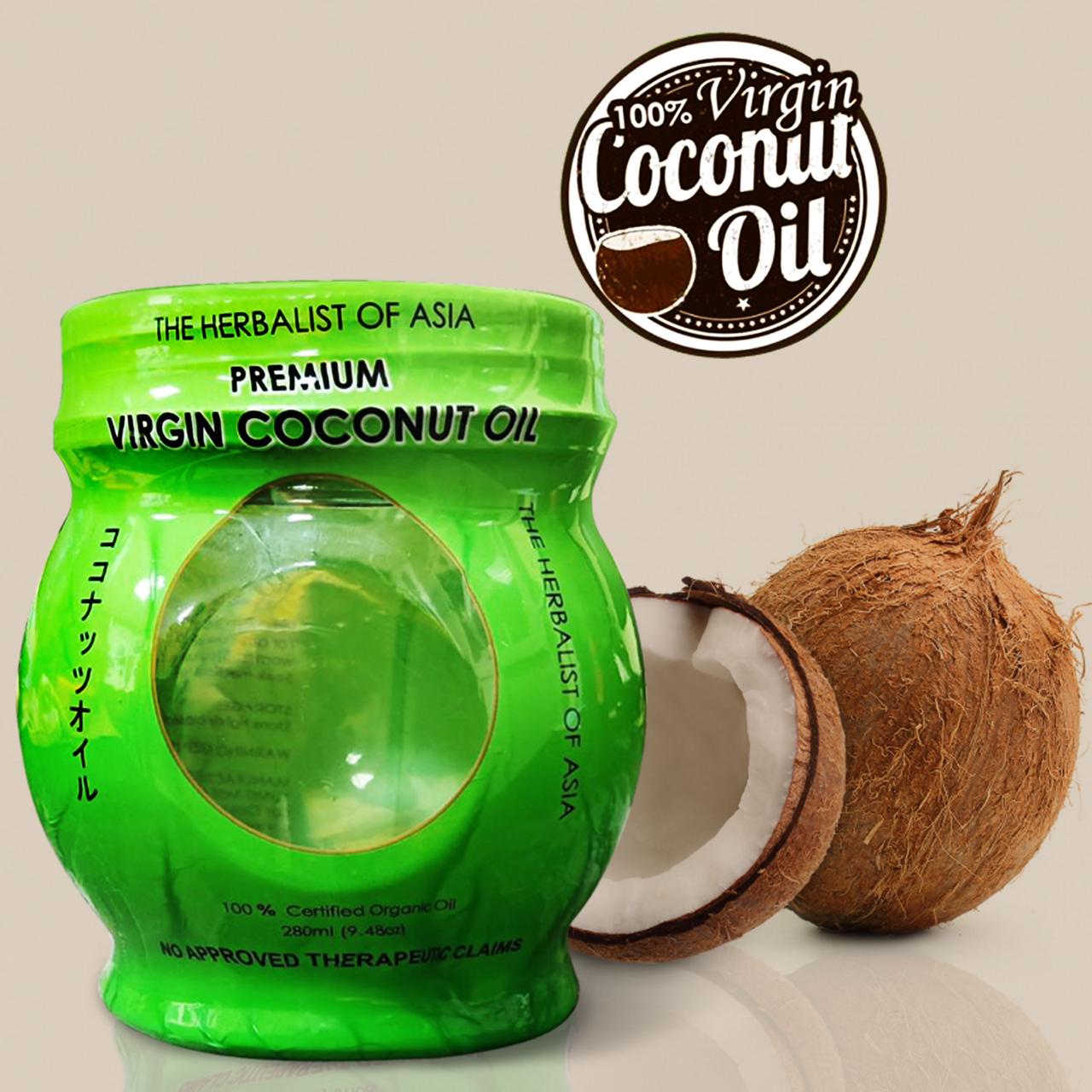 The Herbalist Of Asia Virgin Coconut Oil VCO - Certified Organic 500 bottles The Herbalist Of Asia Virgin Coconut Oil VCO - Certified Organic 500 bottles
