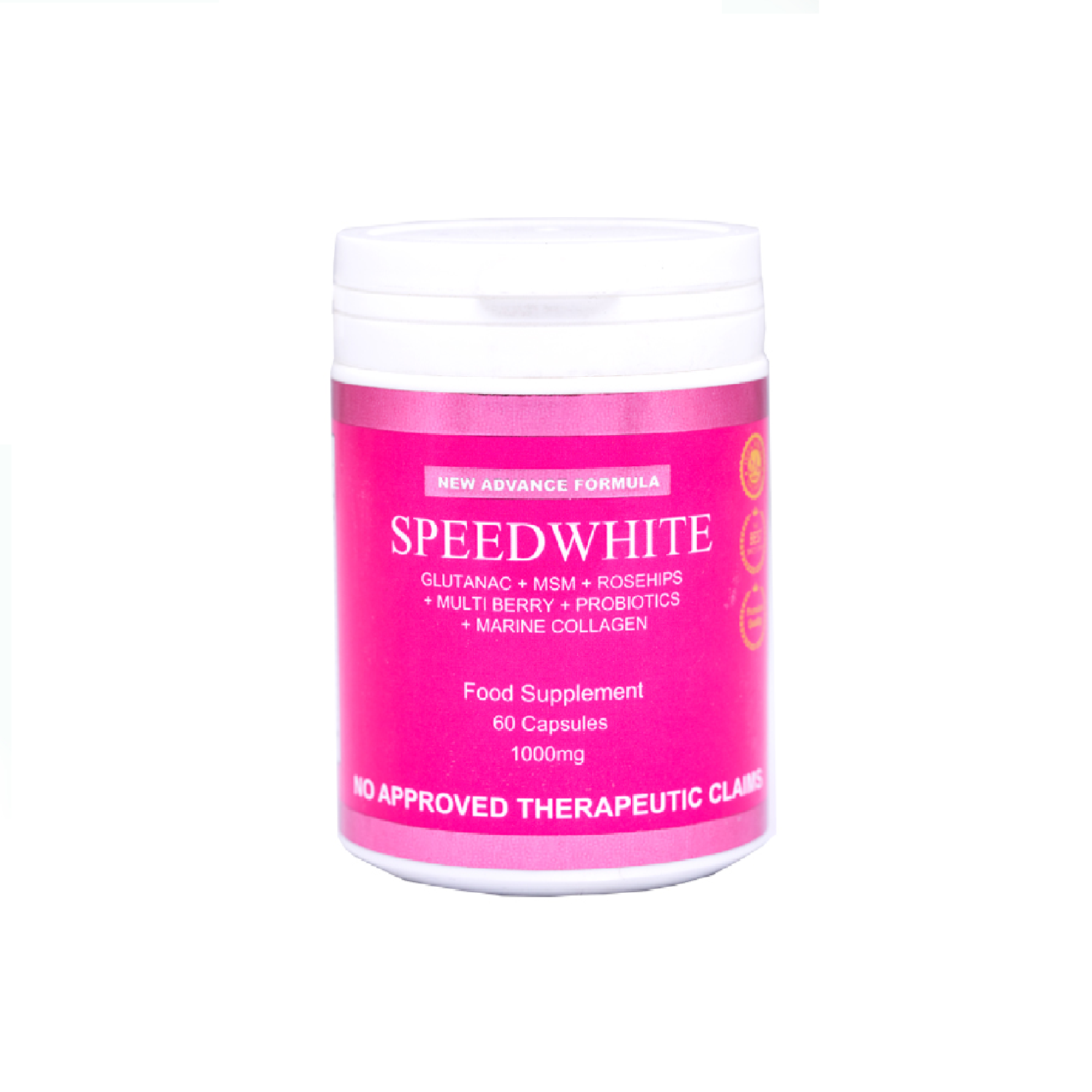 Glutanac + MSM + Rosehips + Multi Berry + Probiotics + Marine Collagen. 100 bottles
