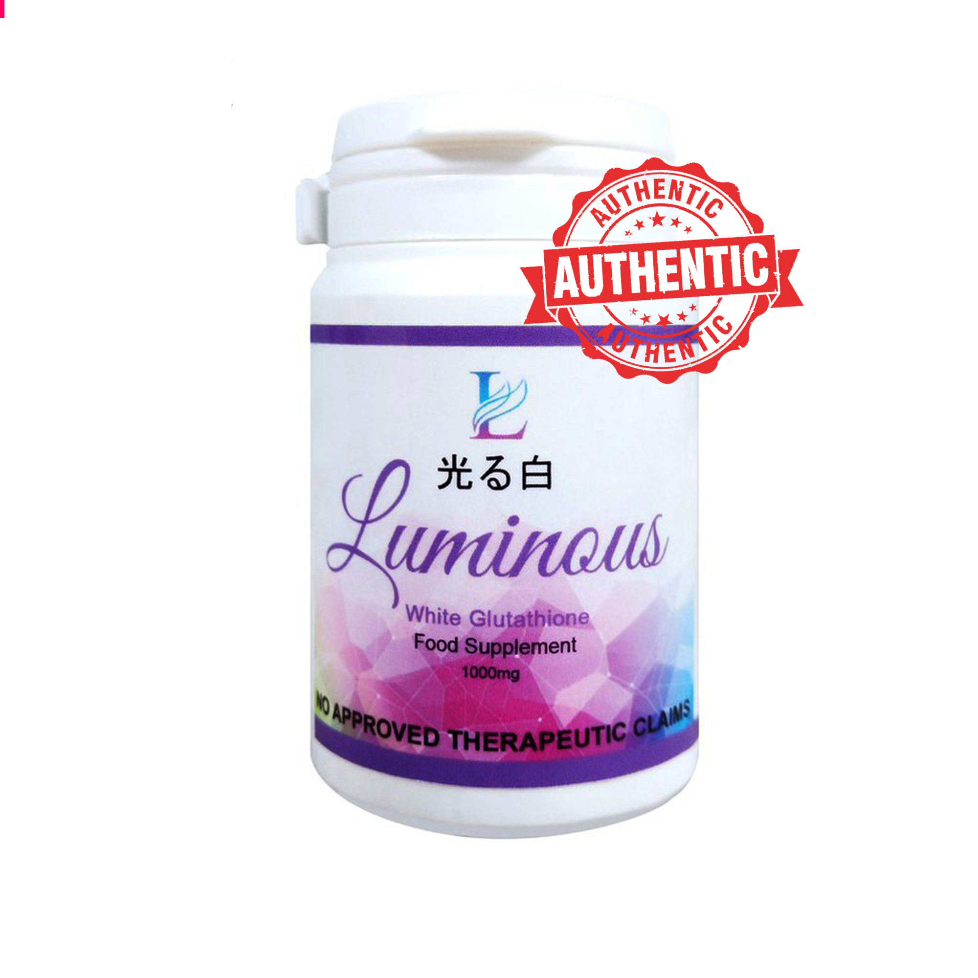 Luminous White Glutathione 1000mg 500 bottles Luminous White Glutathione 1000mg 500 bottles