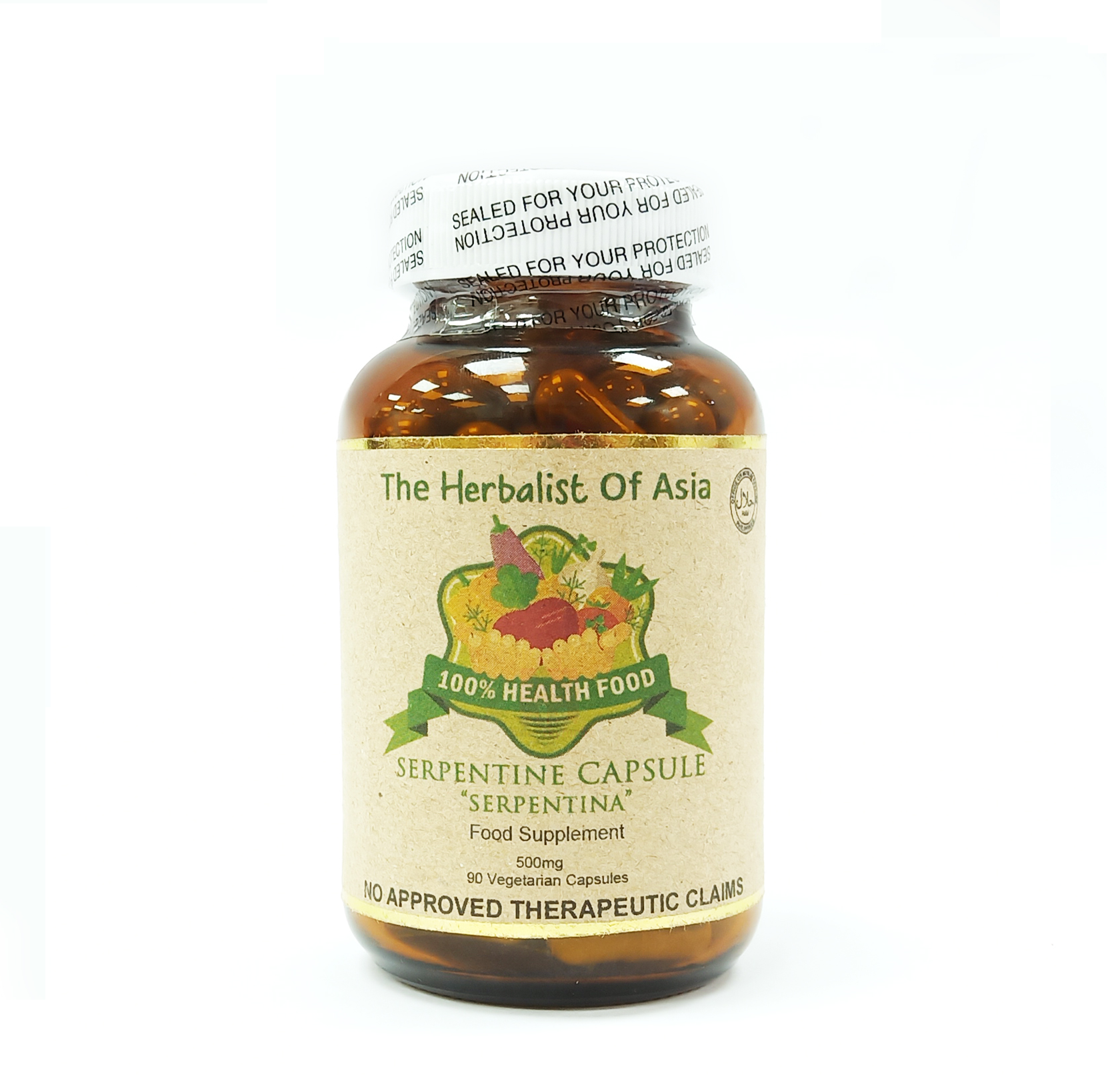 The Herbalist Of Asia 90 Vegetarian Capsule 500mg Serpentina 100 Bottles The Herbalist Of Asia 90 Vegetarian Capsule 500mg Serpentina 100 Bottles